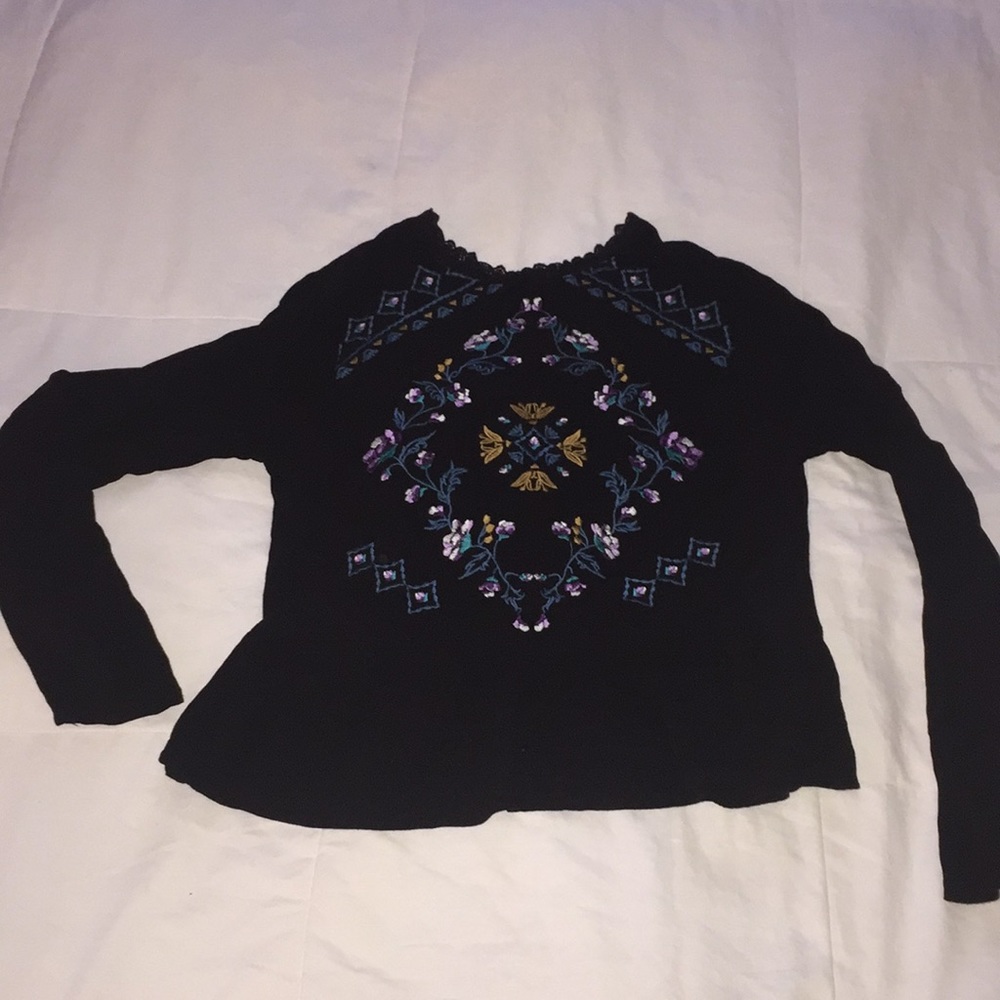 Embroidered top